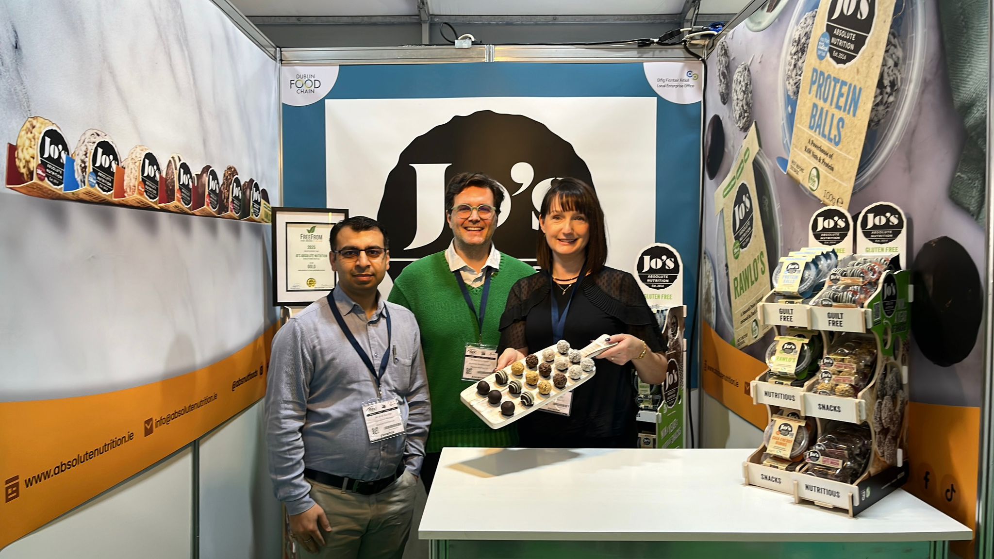 Jo’s Absolute Nutrition stall at IFEX 2026 Lisburn