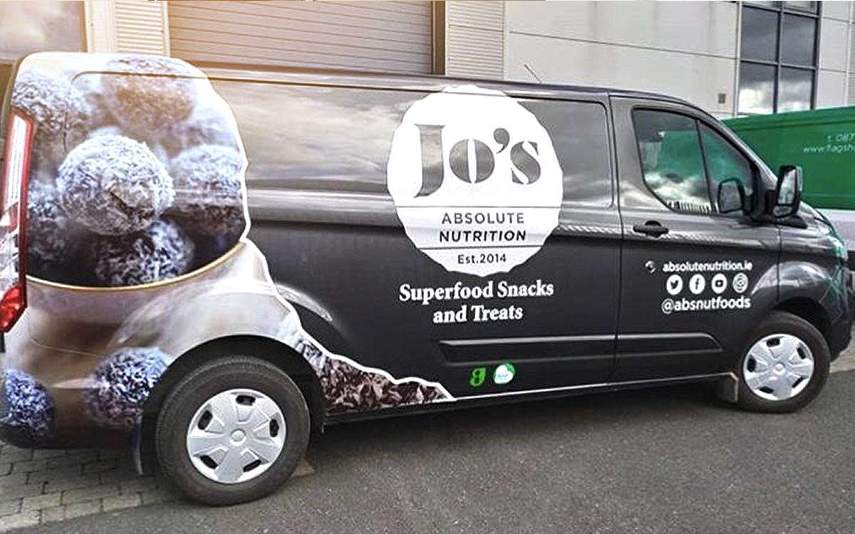 Our Absolute Nutrition van custom wrapped